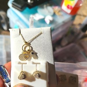 Real diamonds on colored solid silver